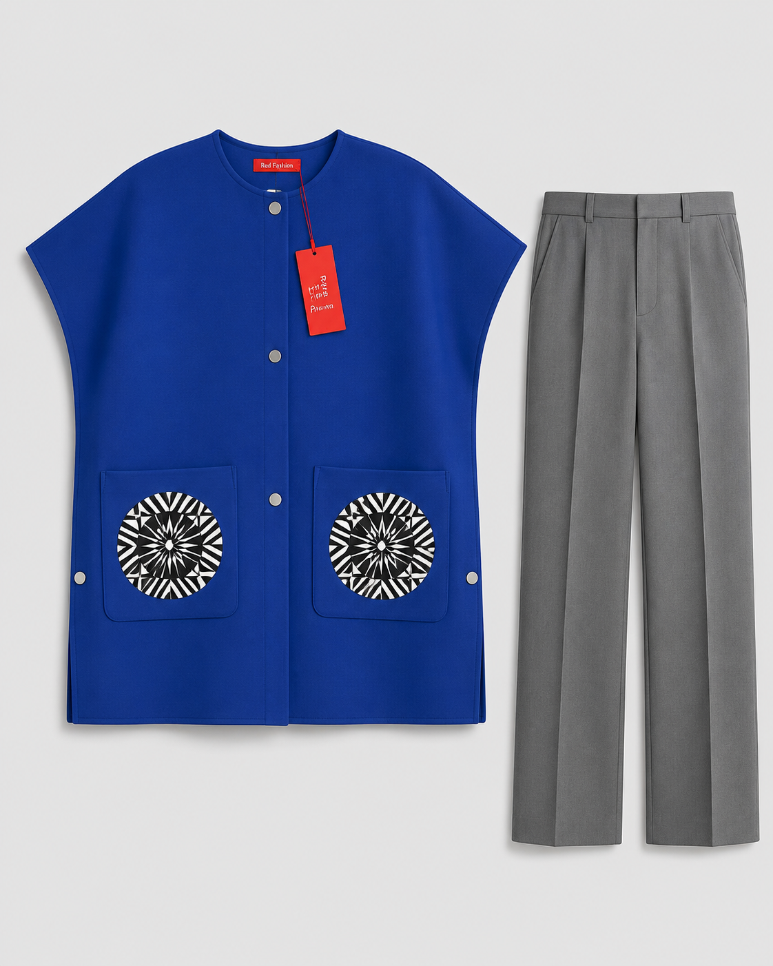 Red Fashion elite native evening outfit
